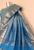 Exclusive Silver Kanjeevaram Silk Saree